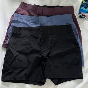 Eddie Bauer Plum Athletic Shorts with Front Pockets